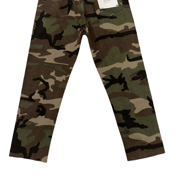 NWT Re Done Originals Stovepipe Jeans Womens 31 28 High Rise Camo Distressed - Picture 7 of 8